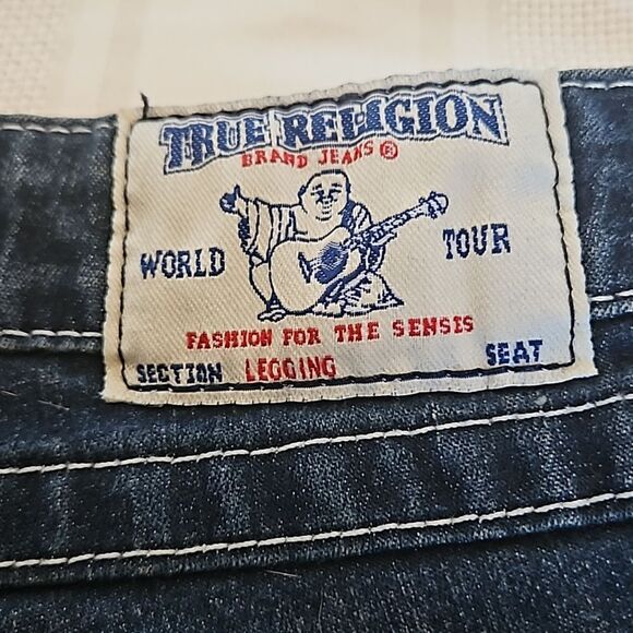 True Religion Dark Blue Jean Shorts - Picture 5 of 16